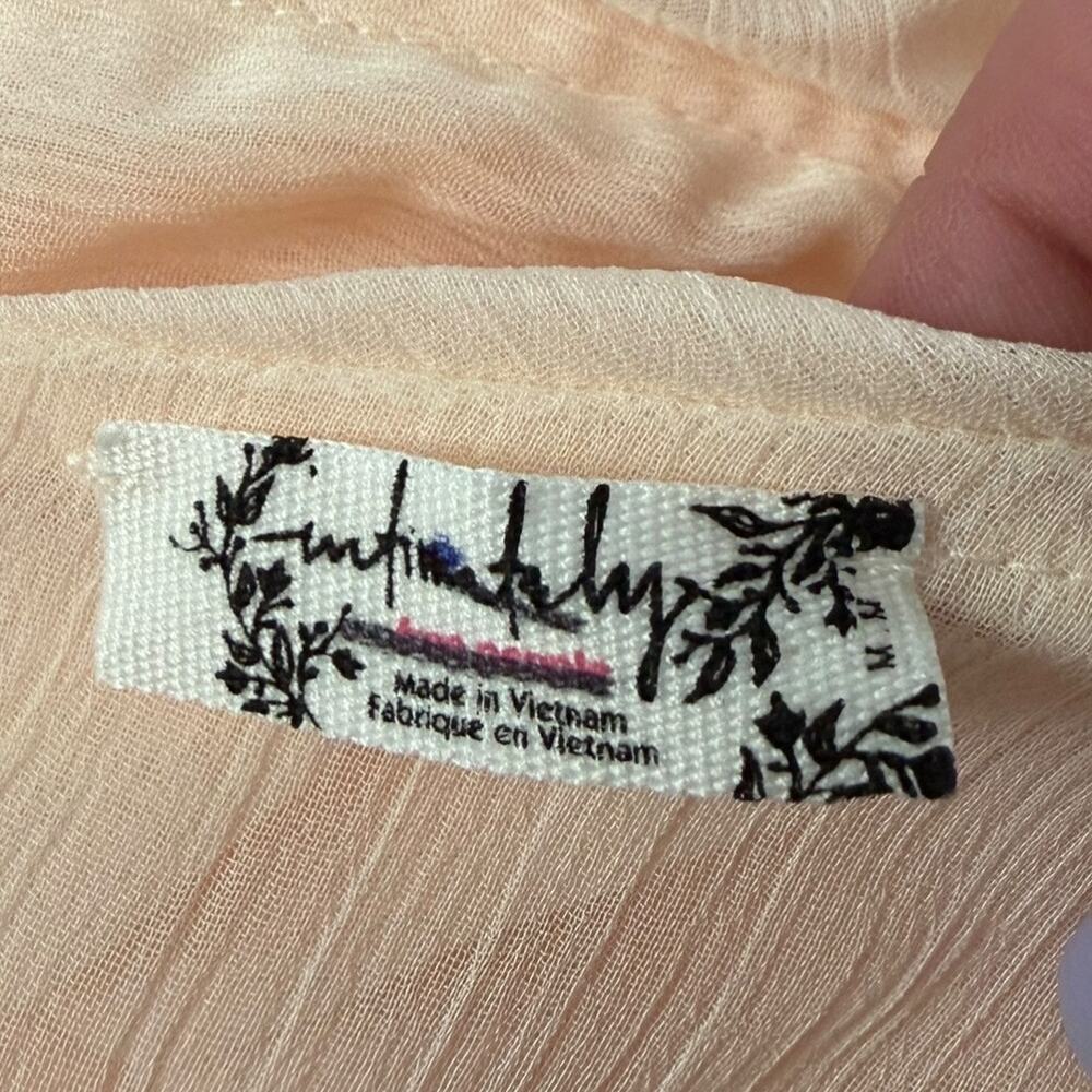 Free People Give Me Drama Bodysuit Women's M Chiffon Romantic Coquette NEW - Picture 4 of 7